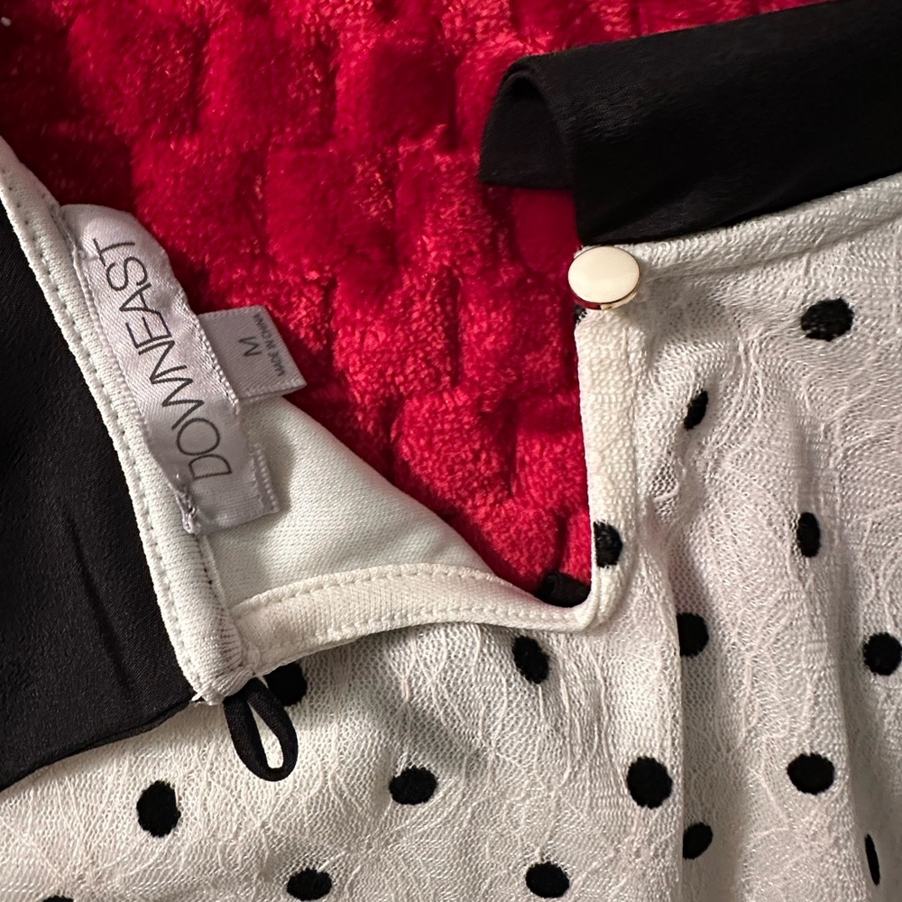 Downeast Black and White Polka Dot Dress
